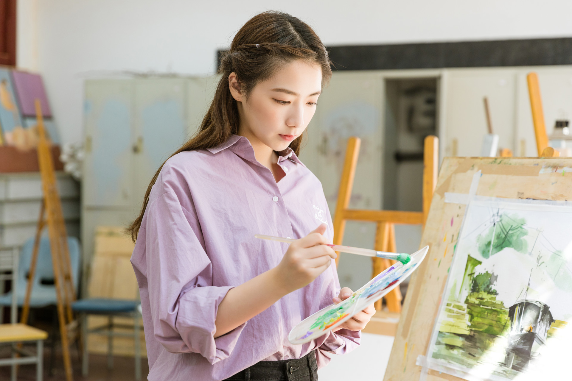 藝考生春節不放松，爭取拿高分